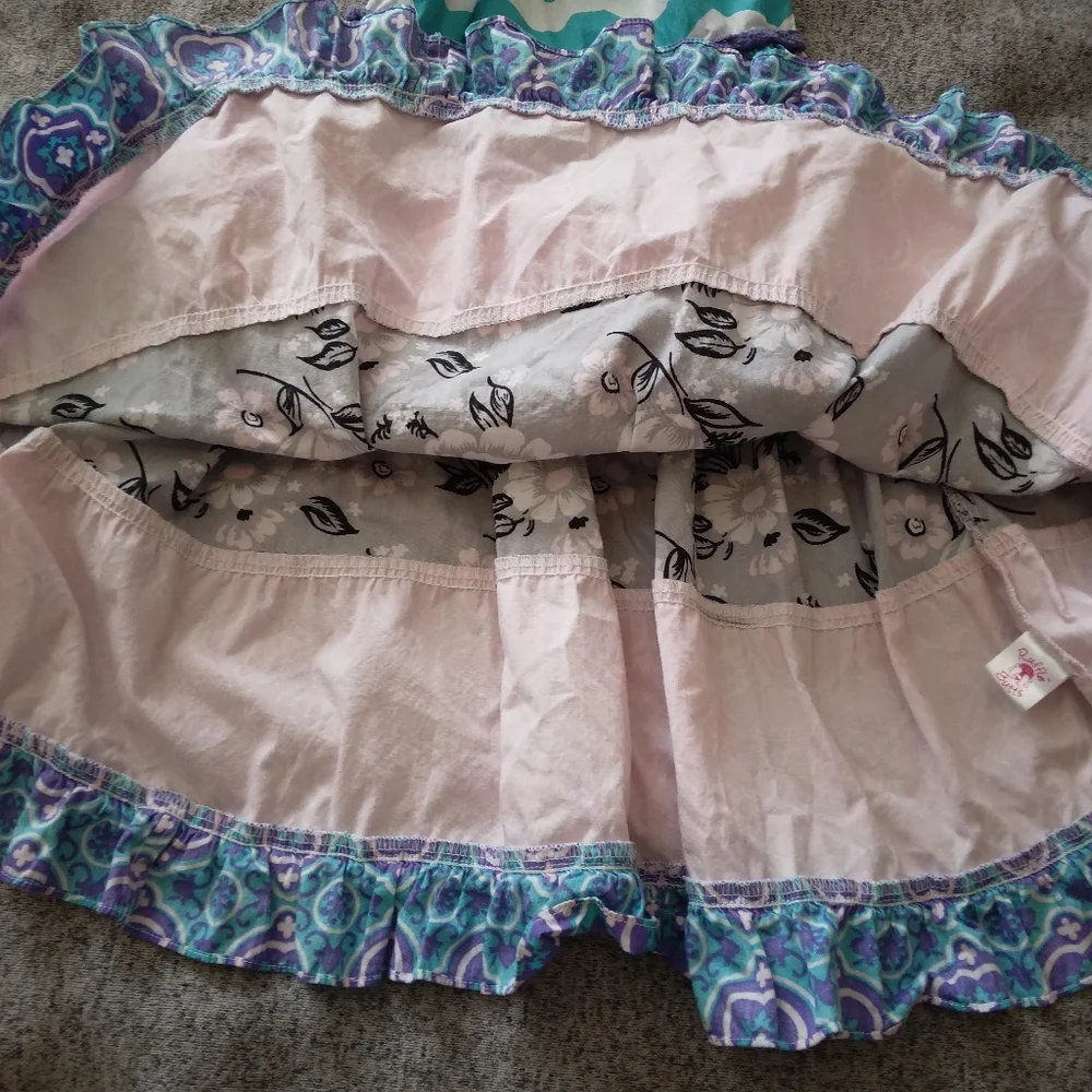 Ruffle Butts Girls Size 3T Tiered Floral Print Dress